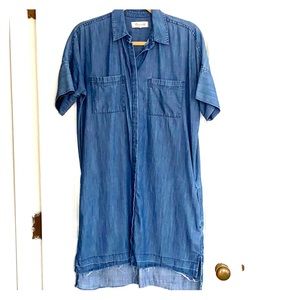 Denim shirt dress